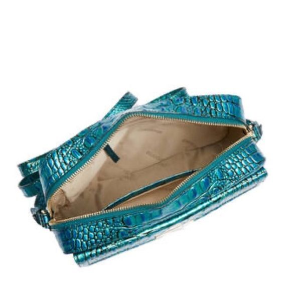 Brahmin shea crossbody and small Veronica wallet in peacock - Picture 6 of 13